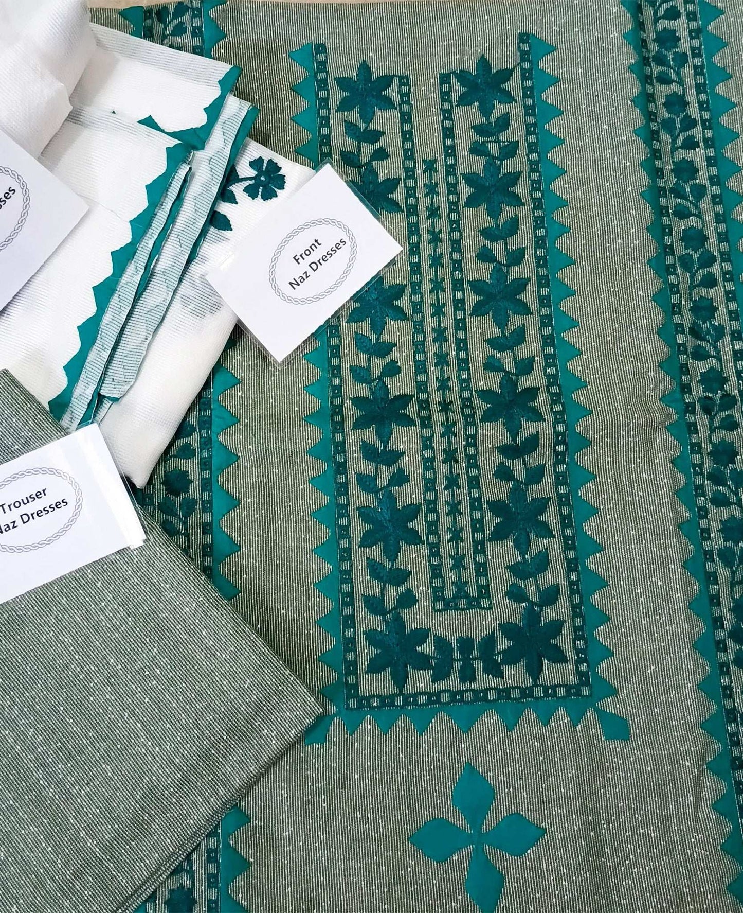 Manaz Hand Embroidery 3 Piece Lawn Summer wear Collection