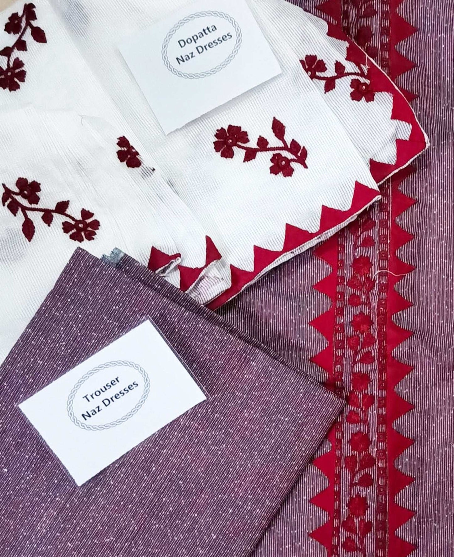 Manaz Hand Embroidery 3 Piece Lawn Summer wear Collection