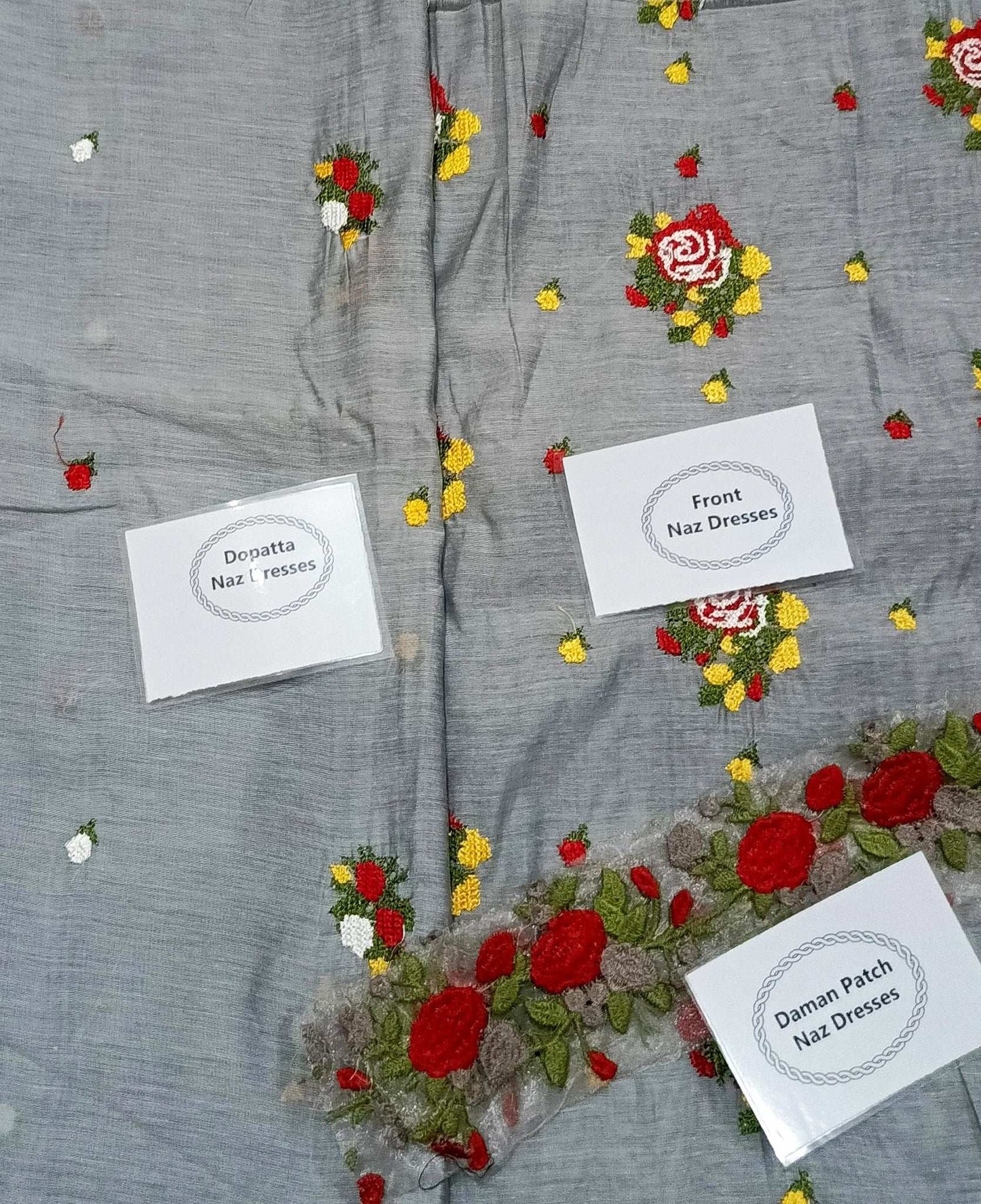 Manaz Paper cotton 2 Piece Beautiful Cross stich Embroidery