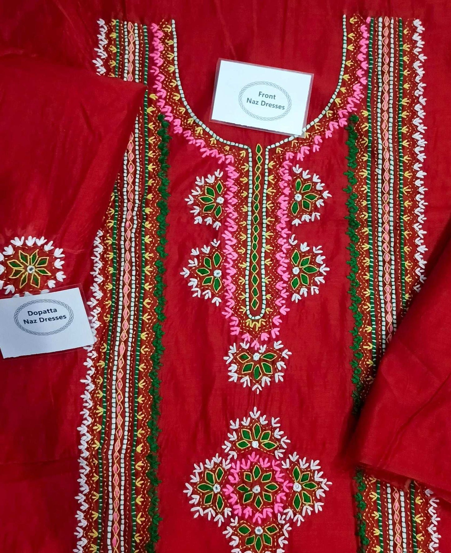 Manaz Paper cotton Hand Embroidery 2 Piece Kashmiri Style