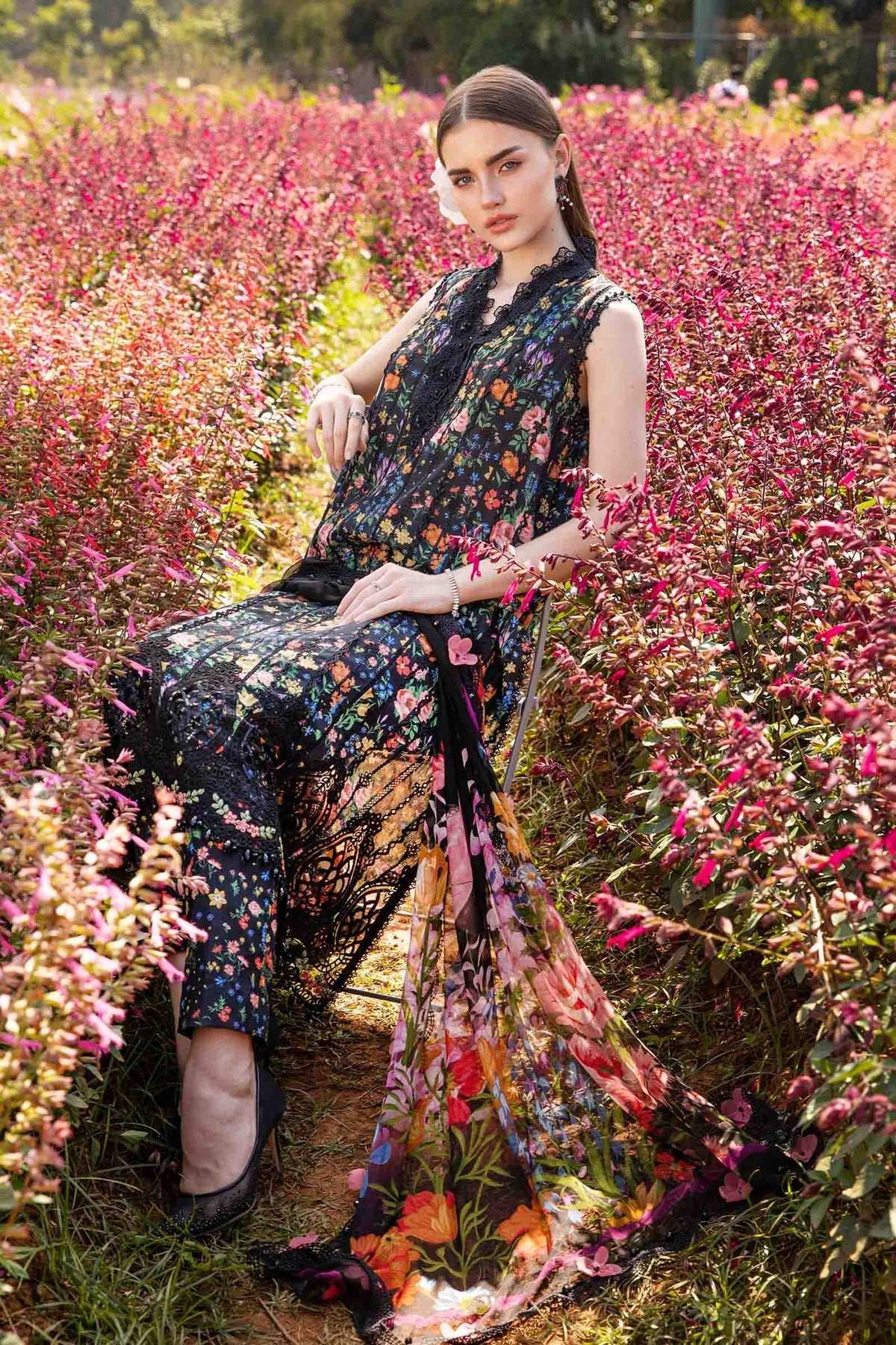 Maria B Pure Embroidered Lawn 3 Piece