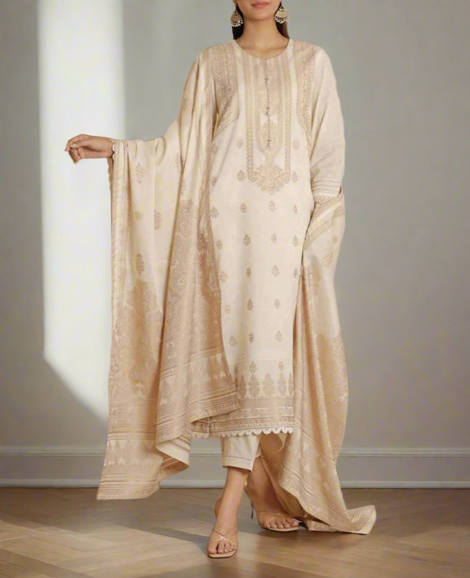 SAYA Jacquard 3 Piece Suit Summer Collection