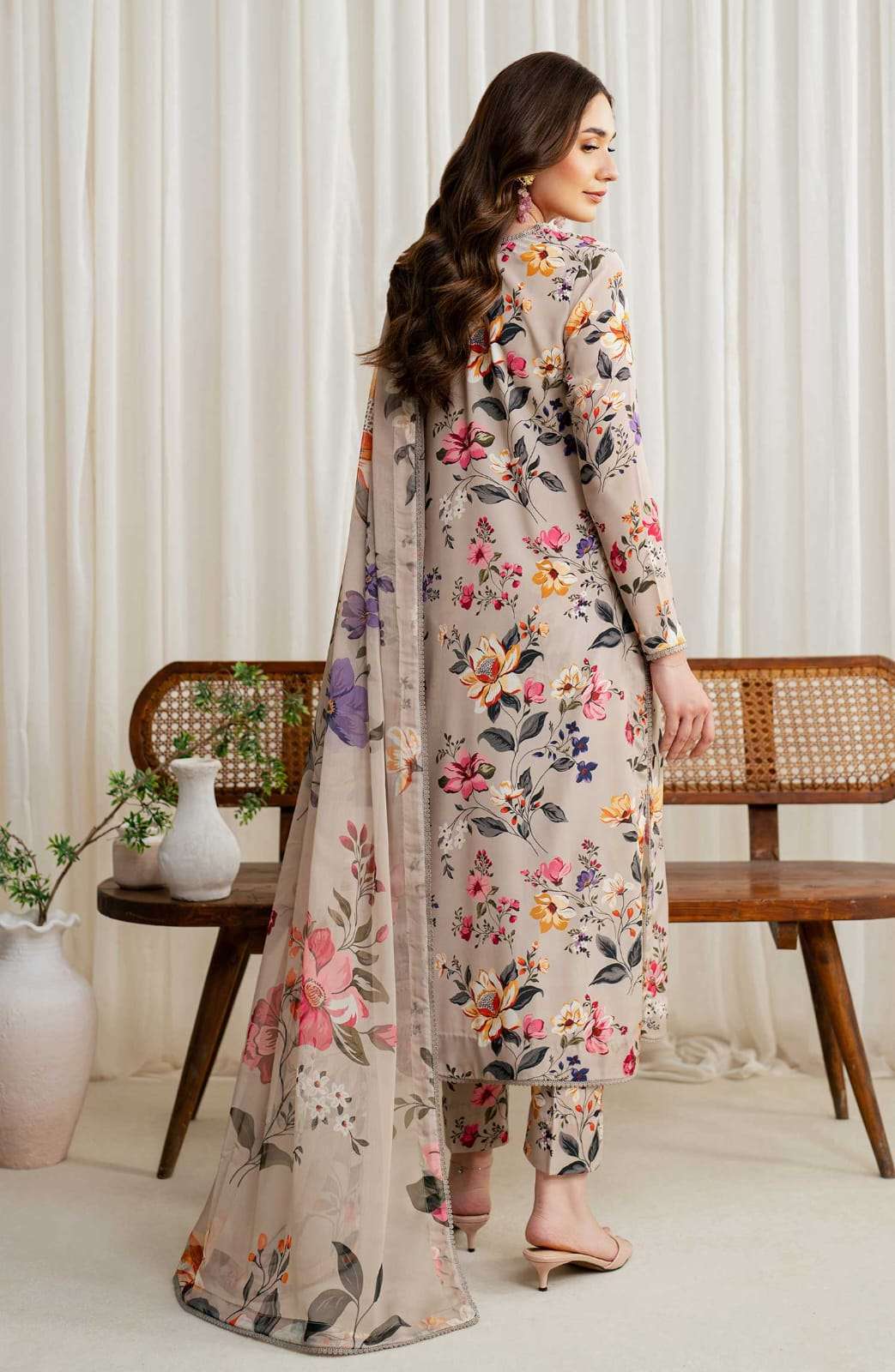 Zarif Skin Digital Printed Lawn 3 Piece