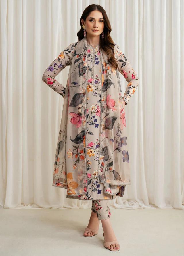 Zarif Skin Digital Printed Lawn 3 Piece