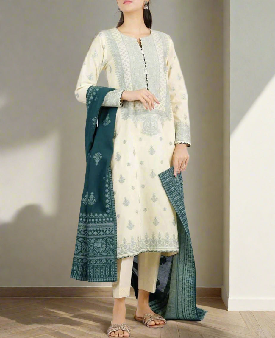 SAYA Jacquard 3 Piece Suit Summer Collection