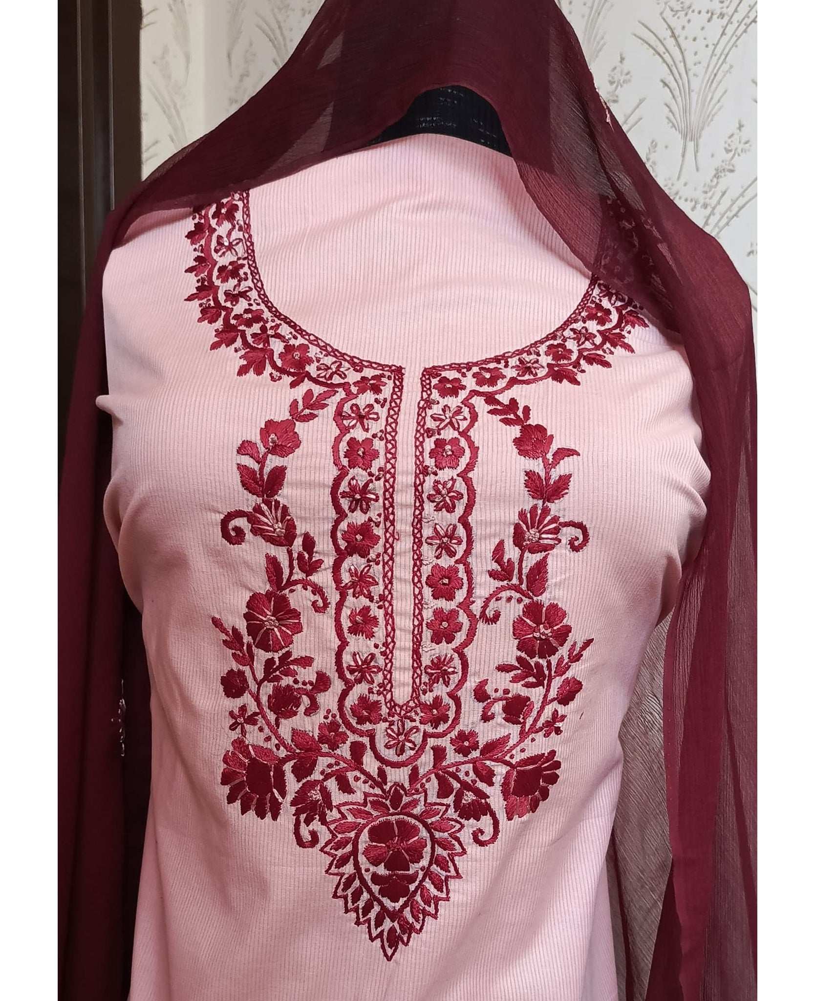 Manaz Doriya Lawn 3 Piece Hand Embroidery