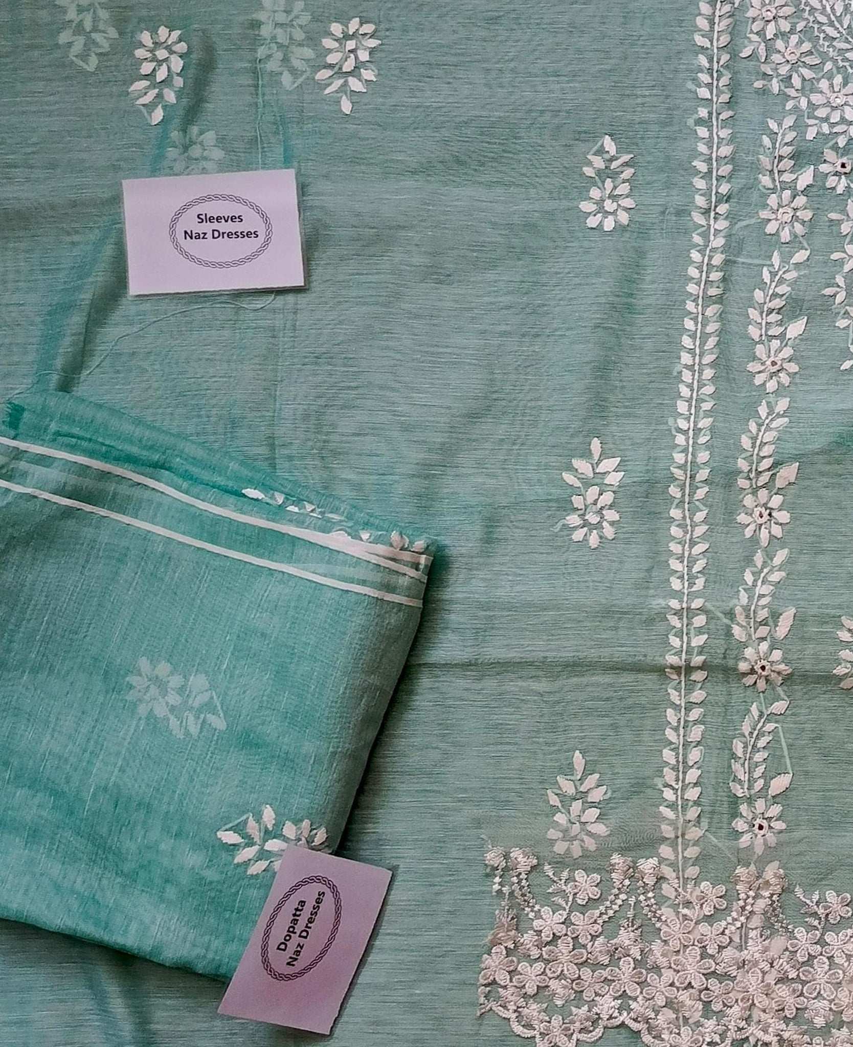 Manaz Paper cotton 2 Piece Beautiful Hand Embroidery with mirror work