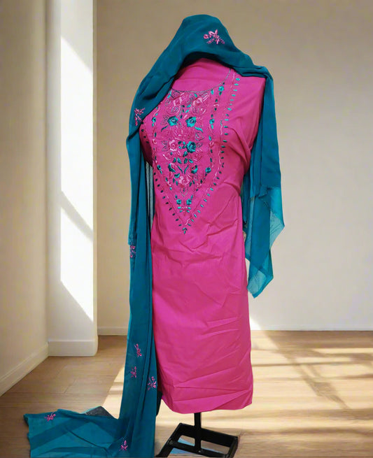 Manaz Doriya Lawn 3 Piece Hand Embroidery