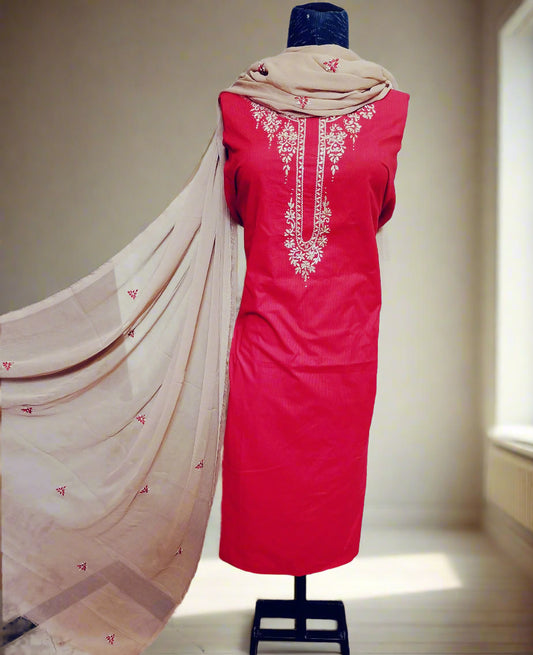 Manaz Doriya Lawn 3 Piece Hand Embroidery