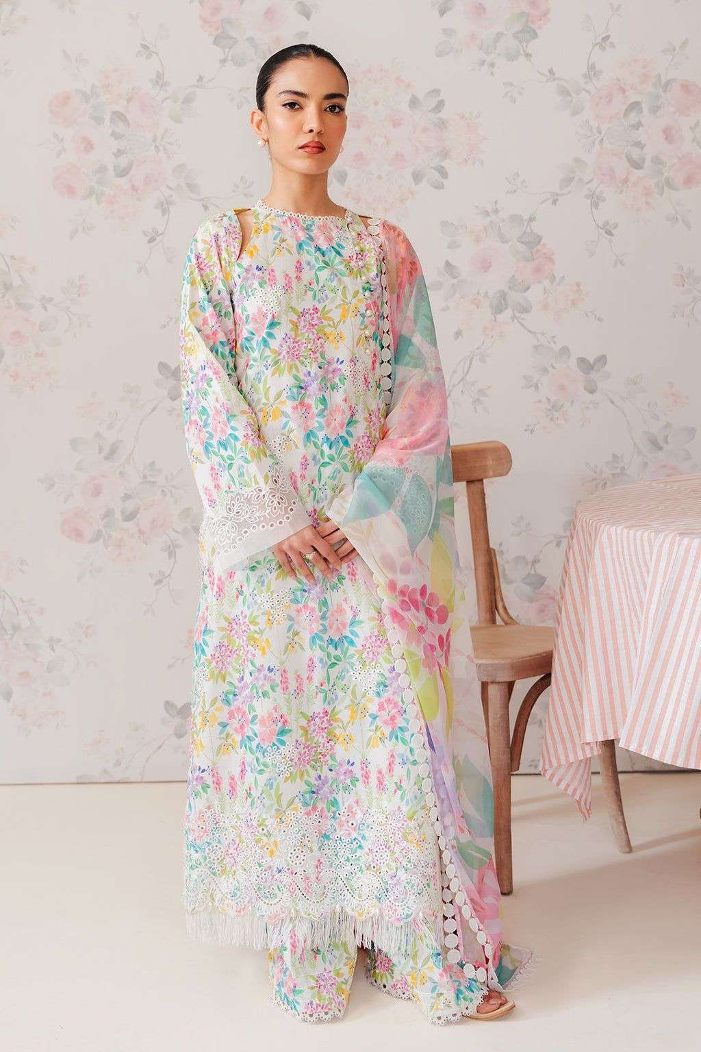 Afroze Embroidered Pure Lawn 3 Piece