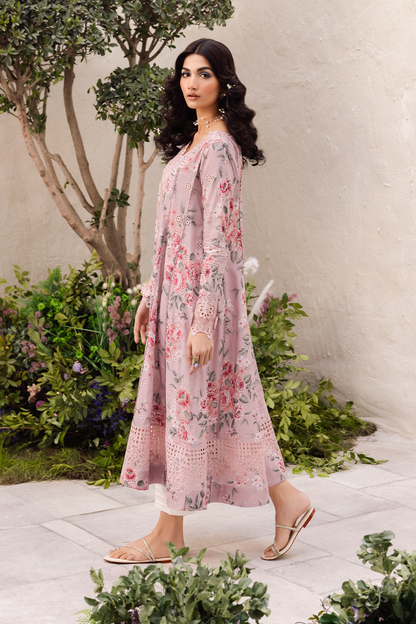 Iznik Pink Luxury Embroidered Pure Lawn 3 Piece NazDresses