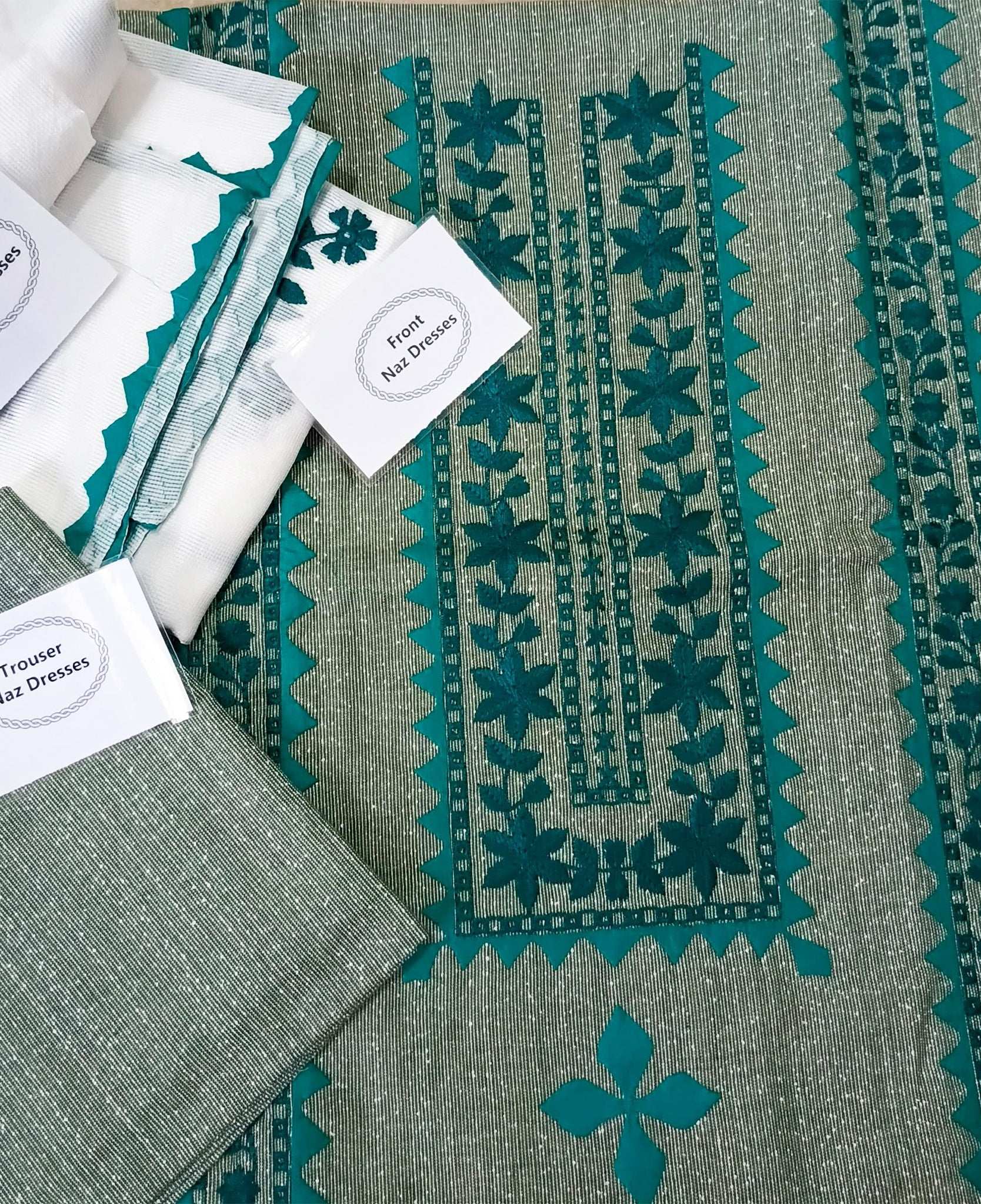 Manaz Hand Embroidery 3 Piece Lawn Summer wear Collection