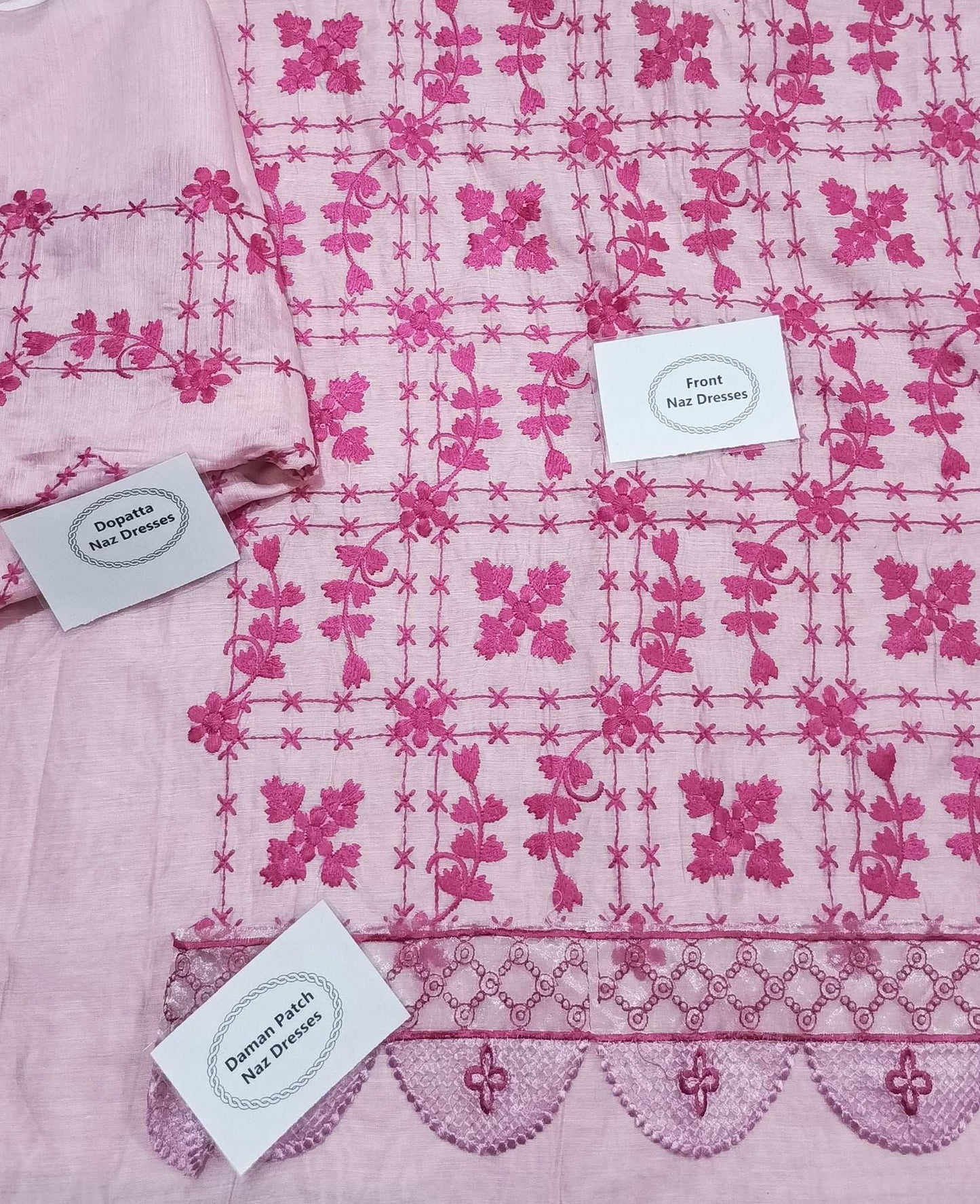 Manaz Paper cotton 2 Piece with Beautiful Patches