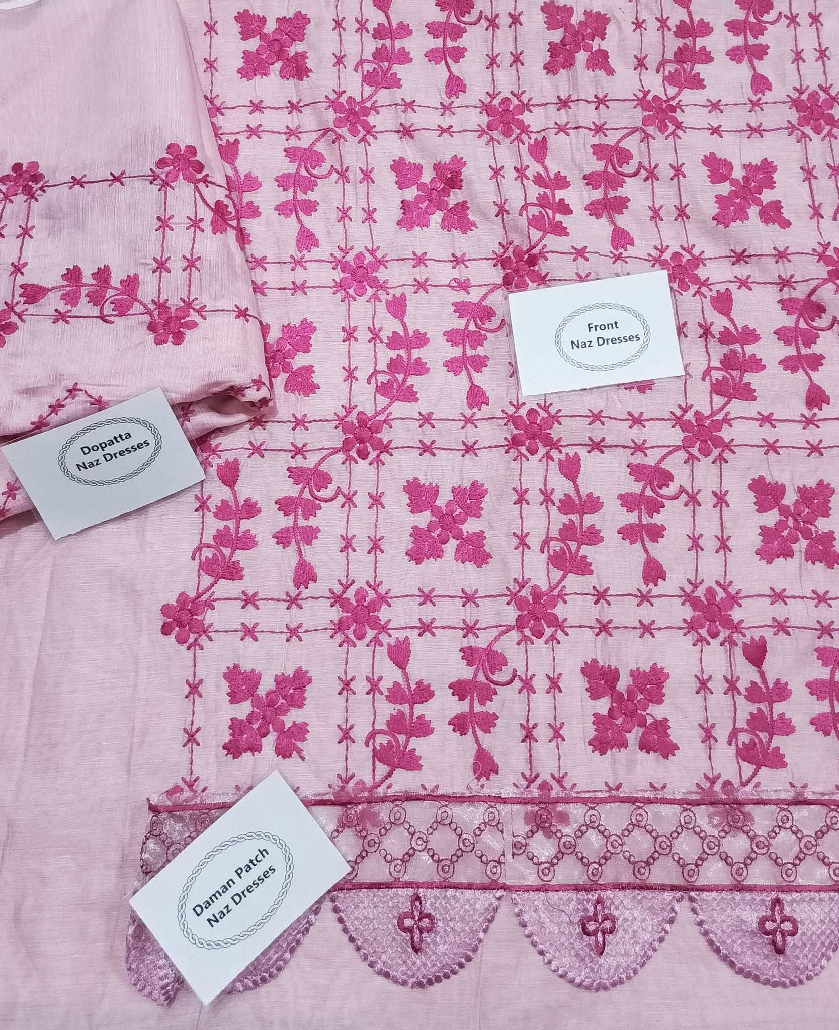 Manaz Paper cotton 2 Piece with Beautiful Patches