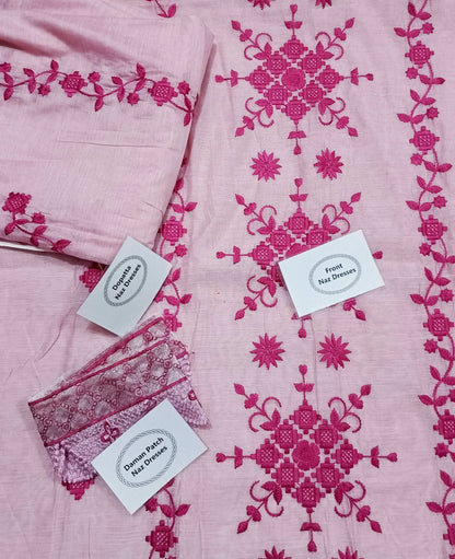 Manaz Paper cotton 2 Piece with Beautiful Patches