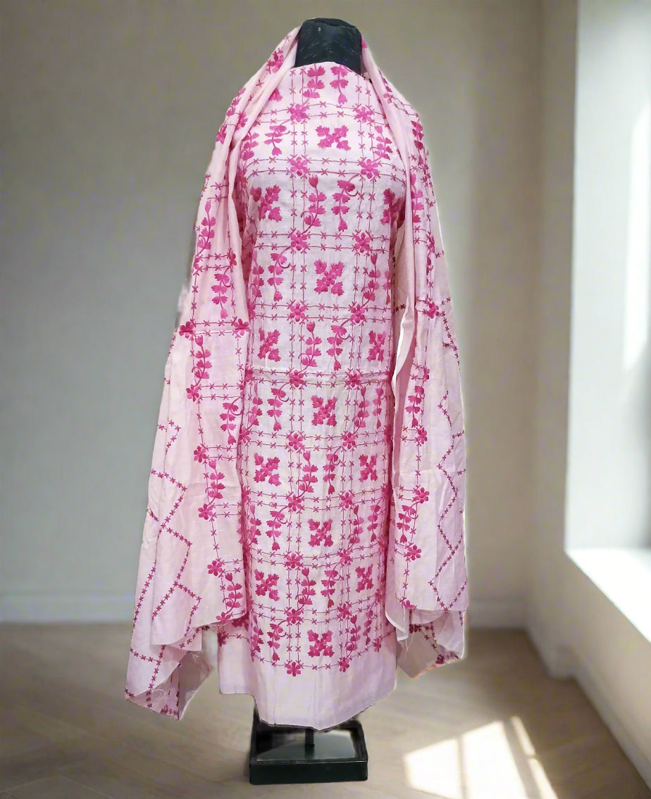 Manaz Paper cotton 2 Piece with Beautiful Patches