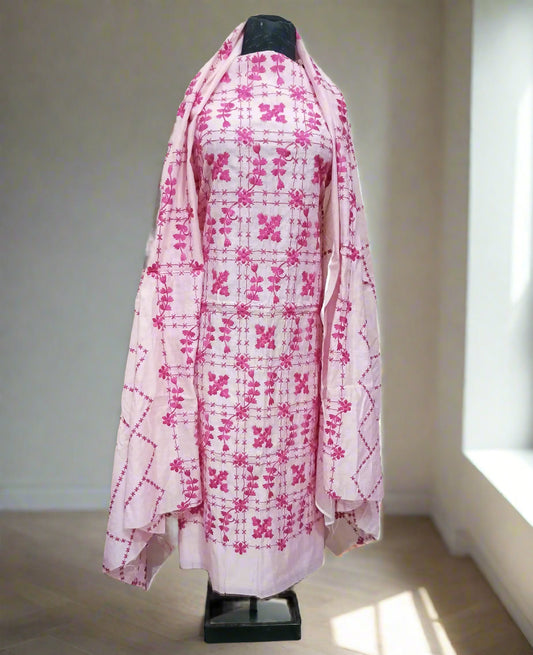 Manaz Paper cotton 2 Piece with Beautiful Patches