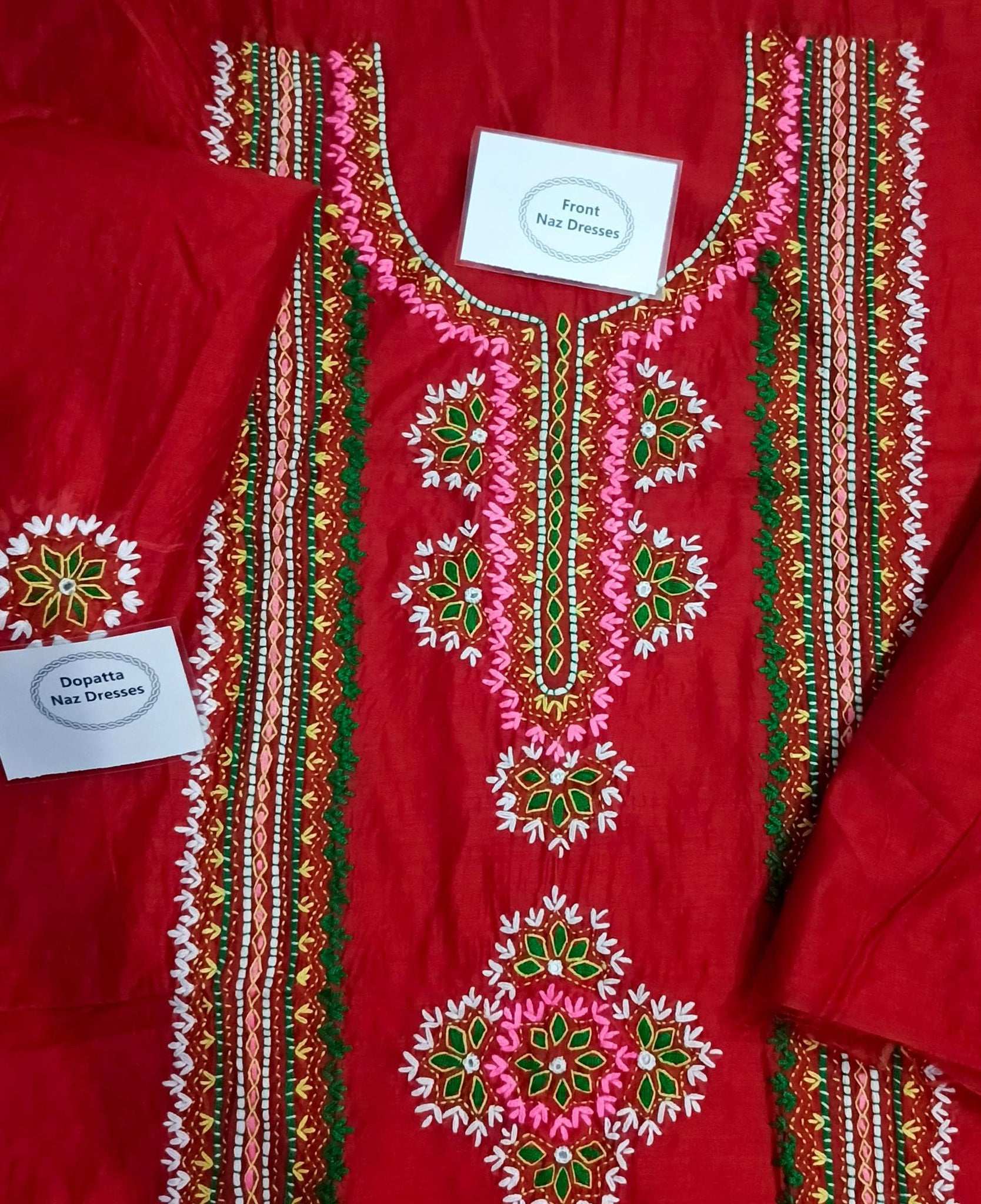 Manaz Paper cotton Hand Embroidery 2 Piece Kashmiri Style