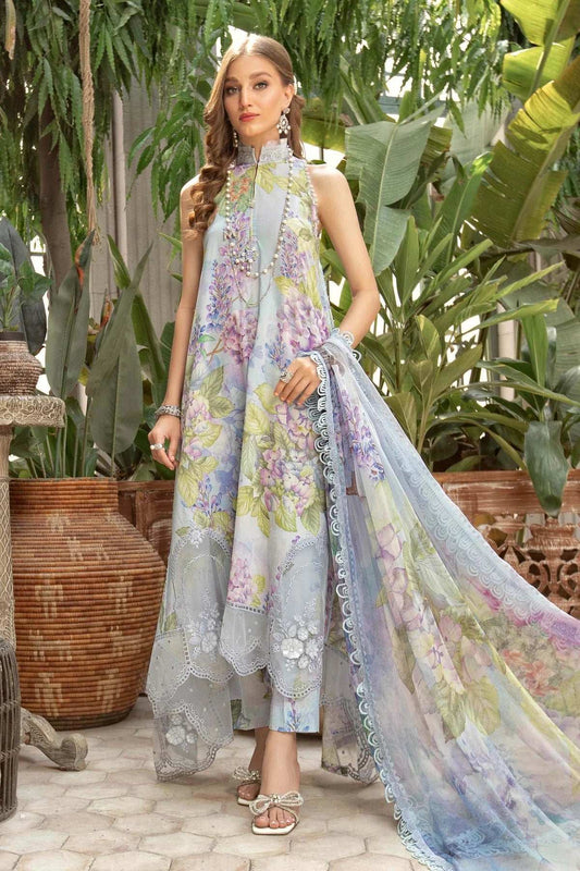 Maria B Embroidered Pure Lawn 3 piece