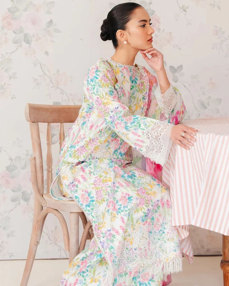 Maria B Embroidered Pure Lawn 3 Pc Unstitched