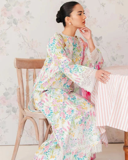 Maria B Embroidered Pure Lawn 3 Pc Unstitched