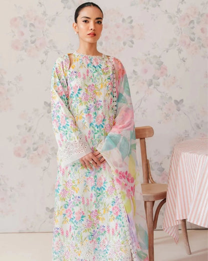 Maria B Embroidered Pure Lawn 3 Pc Unstitched