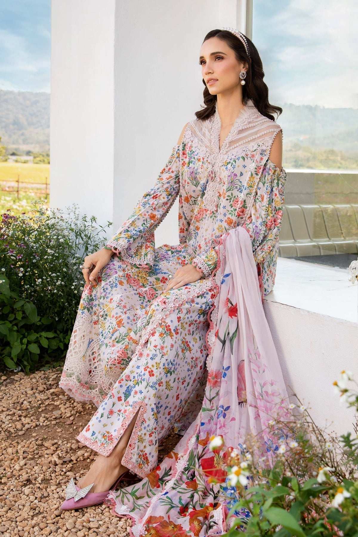 Maria B Pure Embroidered Lawn 3 Piece