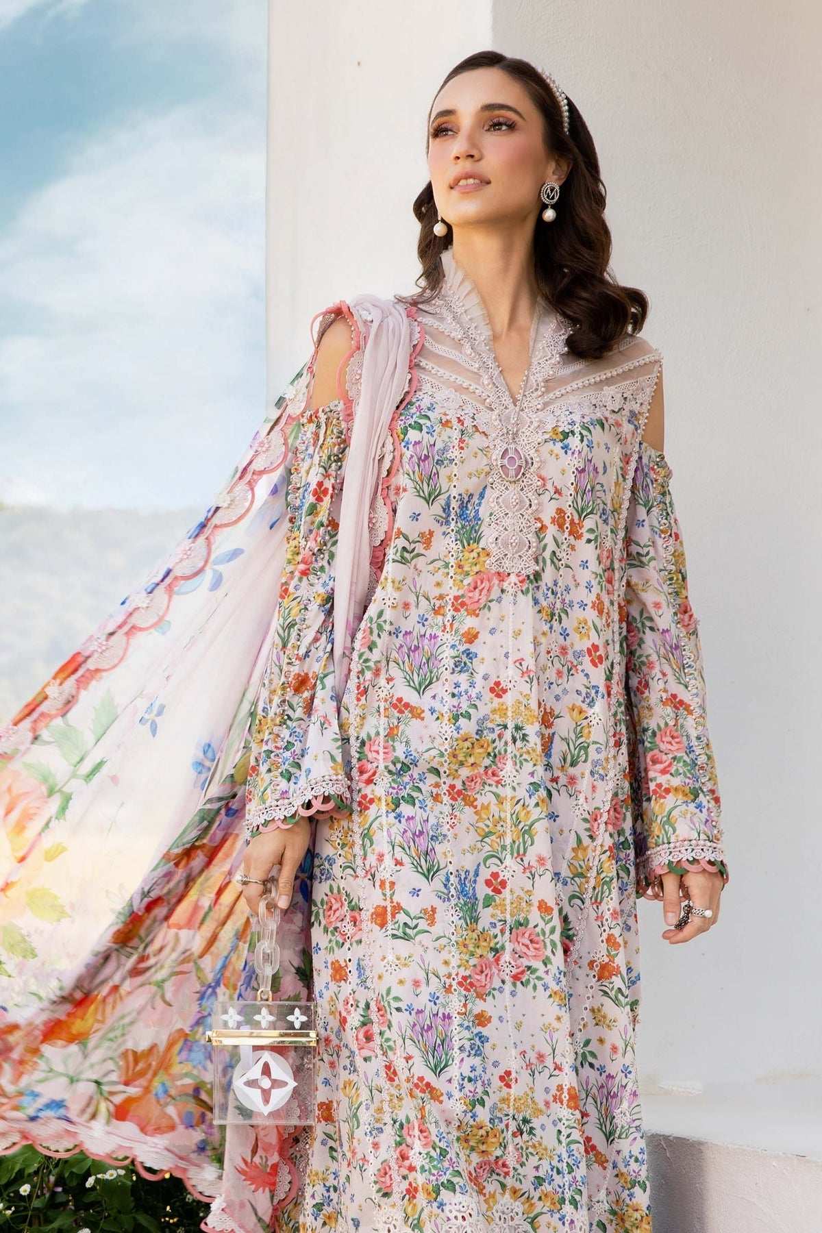 Maria B Pure Embroidered Lawn 3 Piece
