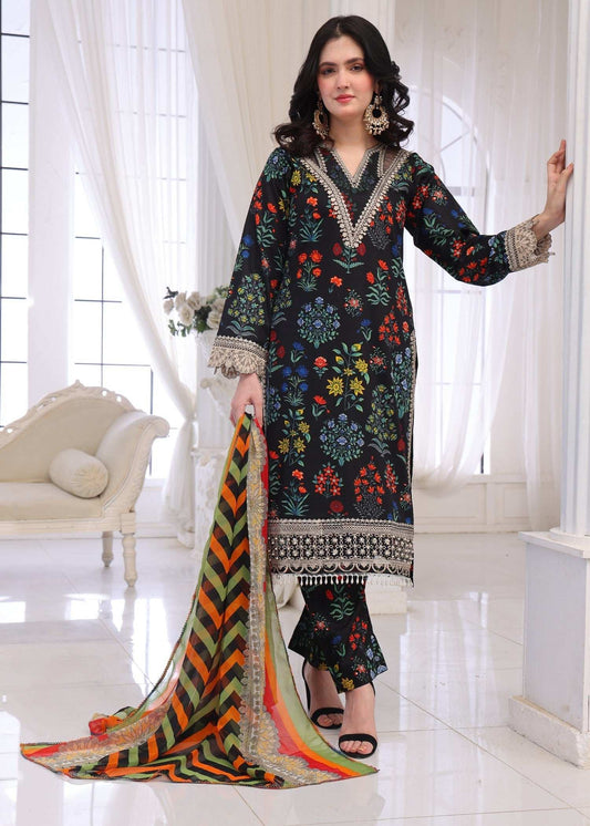 Baroque Luxury Embroidered Lawn 3 Piece Collection