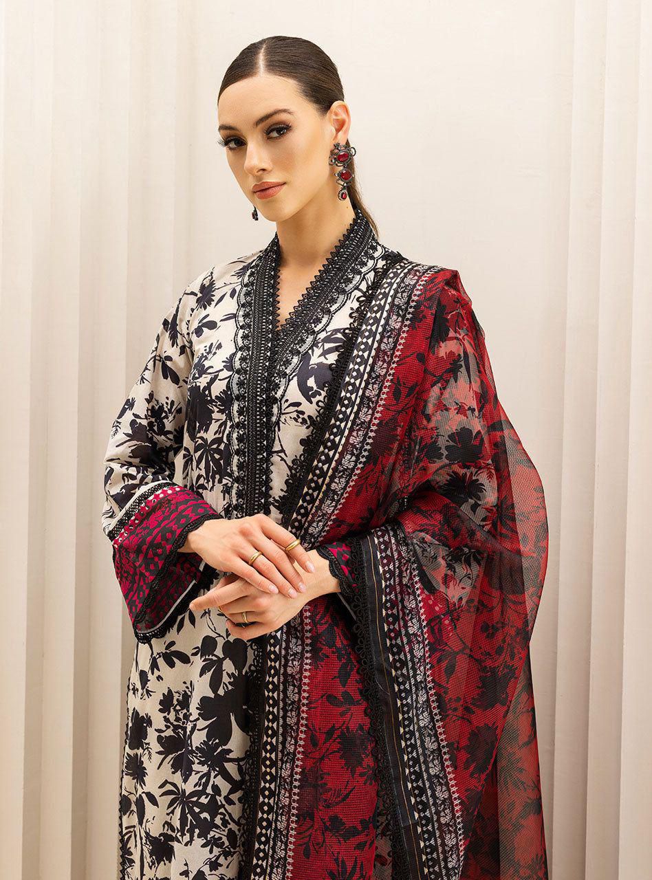 Zainab Chottani Lawn Digital Printed 3 Piece NazDresses