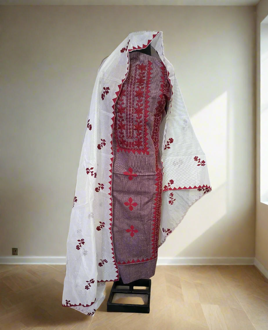 Manaz Hand Embroidery 3 Piece Lawn Summer wear Collection
